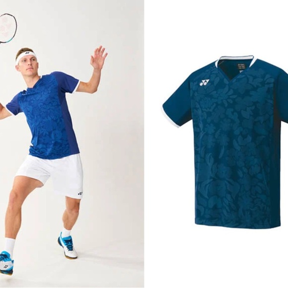 YONEX Blue Performance Jersey Crew Neck with excellent condition - Picture 1 of 5